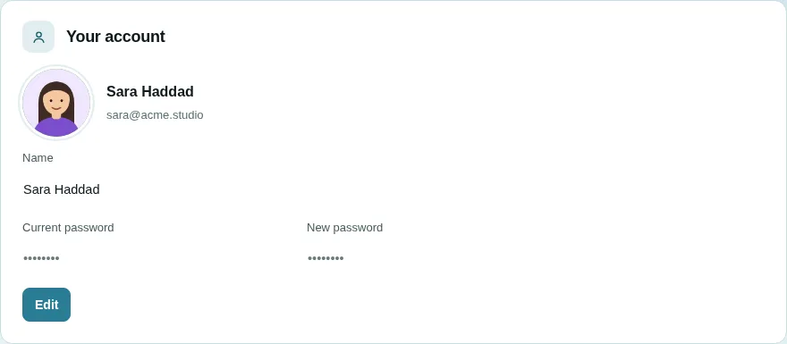 Your account